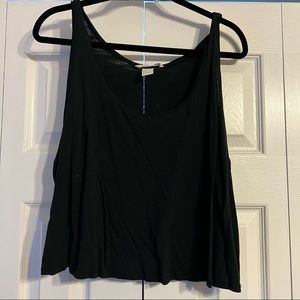 H&M basics cropped black tank